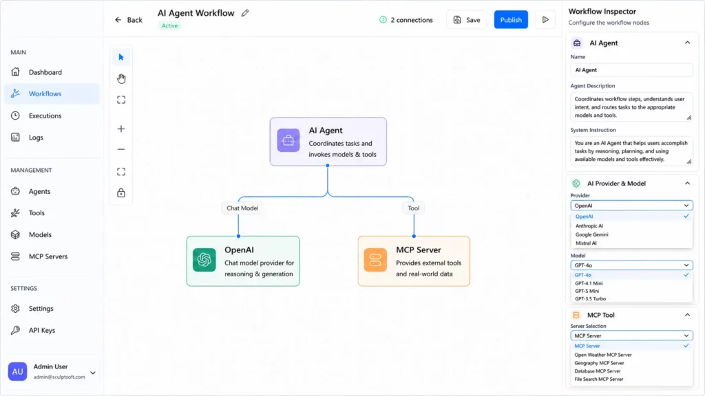 AI WorkFlow Builder Platform