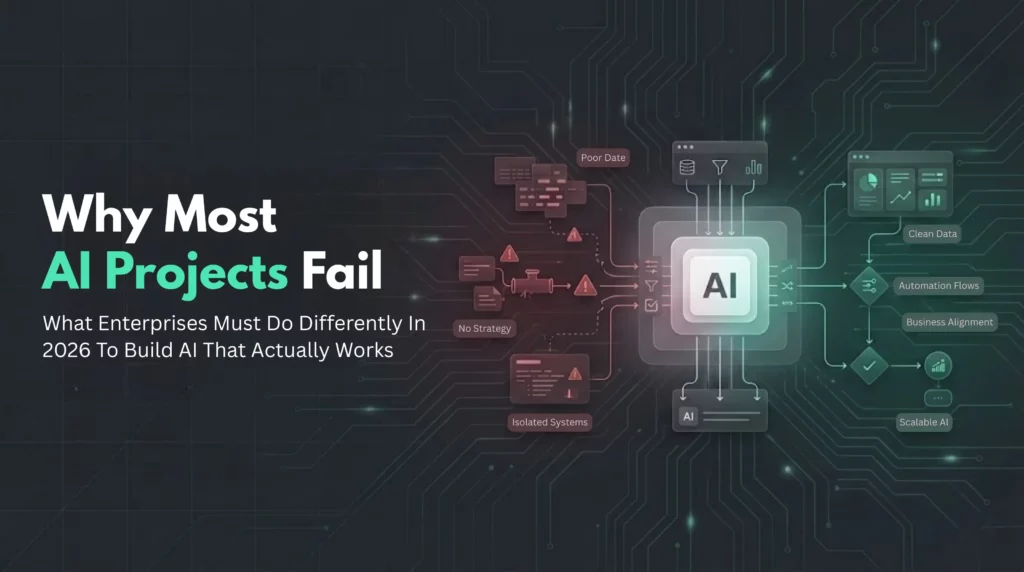Why Most AI Projects Fail and What Enterprises Must Do Differently in 2026