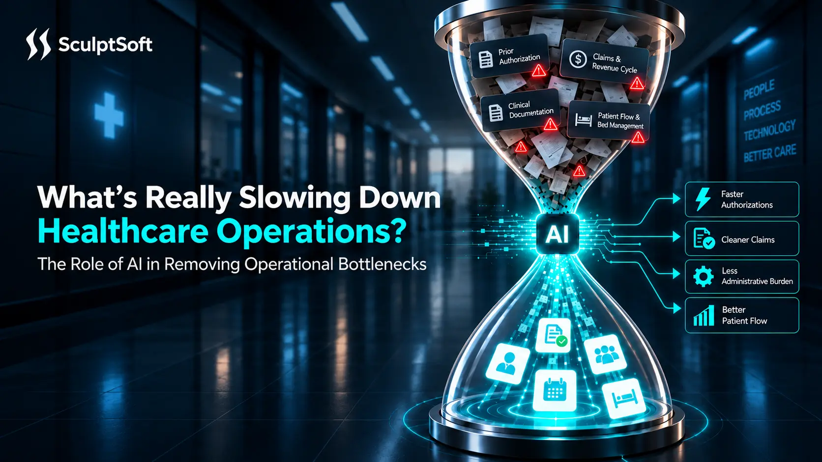 AI in healthcare for reducing operational bottlenecks